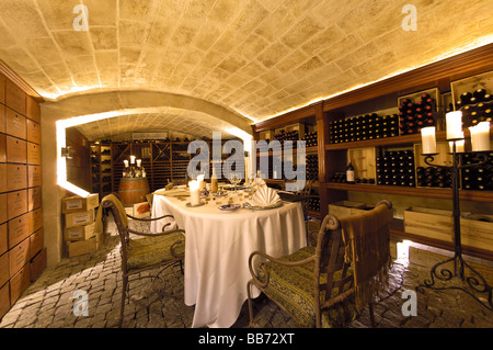 La Samana Resort wine cellar St Martin st Maarten Stock Photo