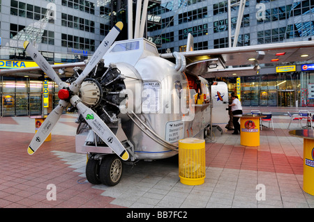 Sausage stand, snack-bar, Terminal 2, MUC II Airport, Munich, Bavaria, Germany, Europe Stock Photo