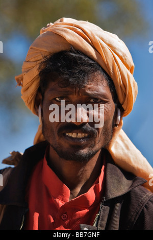 Indian man wearing a turban, North India, India, Asia