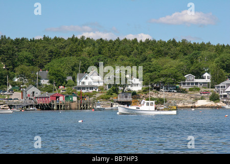 The Harbor at Five Islands Stock Photo