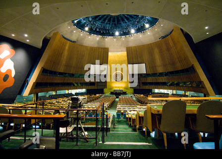 Big hall of the United Nations, New York, USA