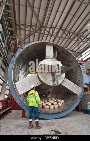 Staythorpe combined cycle gas turbine power station under construction Stock Photo