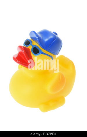 inflatable duck with sunglasses