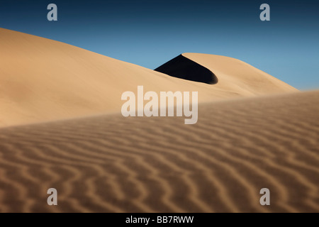 Sand patterns on The Eureka Dunes in Death Valley National Park in California USA Stock Photo