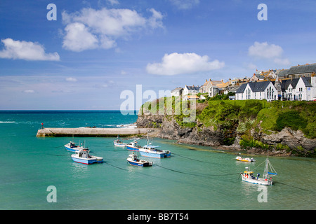 Port Isaac harbour, north-east Cornwall, England, UK Stock Photo