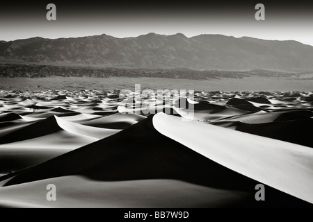 The Mesquite Sand Dunes in Death Valley National Park in California USA Stock Photo