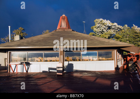 Restaurant on the top of Sandia Peak Stock Photo