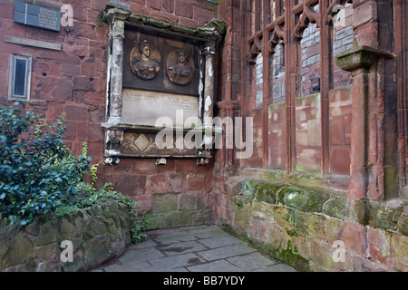 The ruins at the Coventry Cathedral after the Coventry Blitz in 1940, West Midlands of England, UK Stock Photo