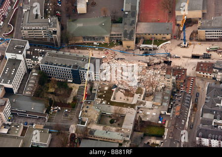 Aerial view, collapse of the Historical Archive of the City of Cologne, Cologne, North Rhine-Westphalia, Germany, Europe Stock Photo
