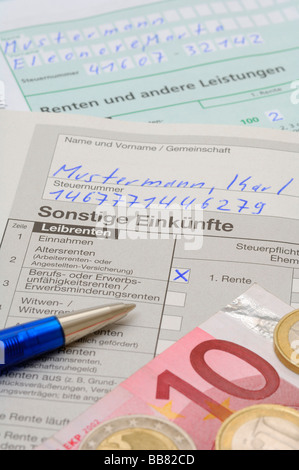 Tax declaration, other earnings, SO Stock Photo