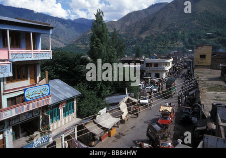 Madyan town Swat valley North West Frontier Province Pakistan Stock Photo