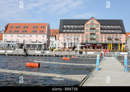 Harbour, Waren an der Mueritz, Mecklenburg-Western Pomerania, Germany, Europe Stock Photo