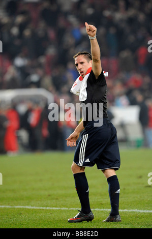 Franck Ribery, international football player, FC Bayern Munich, striking a victory pose Stock Photo