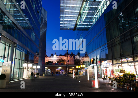 Theater des Westens theatre, seen through the facades of a shopping arcade, Berlin, Germany, Europe Stock Photo