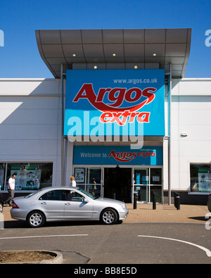 Entrance to the Argos Extra store at Dumbarton, West Dumbartonshire, Scotland. Stock Photo