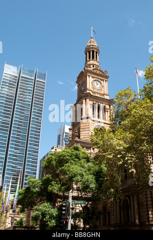 Town Hall Tower Central Business District Sydney NSW Australia Stock Photo