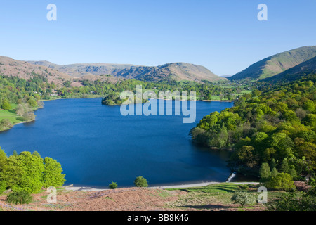 Grasmere from Loughrigg Terrace in the Lake district National Park UK Stock Photo