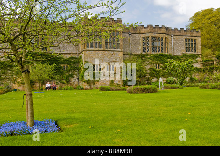 The gardens, Haddon Hall, Bakewell, Derbyshire Stock Photo