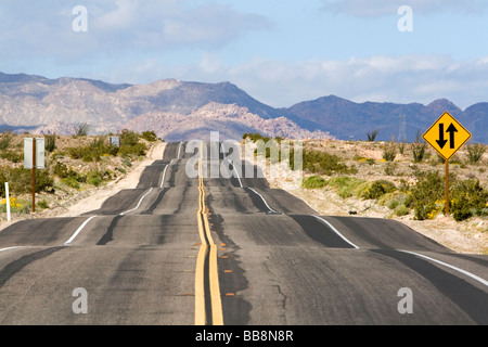 California Highway 98 near the Mexico border in Imperial County Southern California USA  Stock Photo