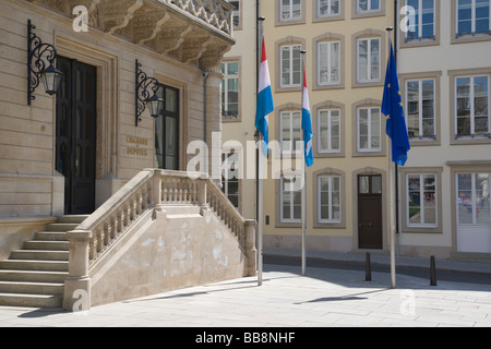 Chambre des Députés, Luxembourg Parliament, Rue du Marche aux Herbes, Luxembourg Stock Photo