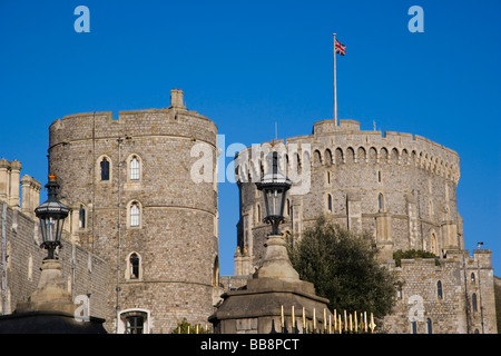 The Henry III and Round Tower, The Keep, of Windsor Castle, Windsor, Berkshire, England, United Kingdom