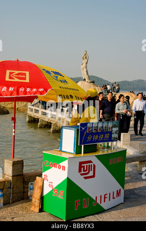 asia china Guangdong Zhuhai fisher girl statue 2008 Stock Photo