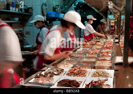 Asia Taiwan Taipei food stall 2008 Stock Photo