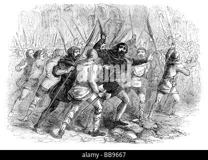 Revolt of the Citizens of London against the Empress Matilda AD1141 Stock Photo