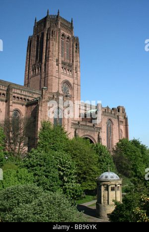 The William Huskisson Memorial In Saint James Cemetery Of Liverpool Anglican Cathedral, Merseyside, UK Stock Photo