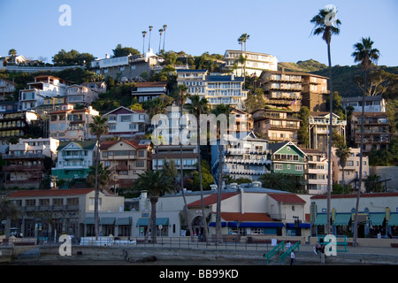 The town of Avalon on Catalina Island California USA  Stock Photo