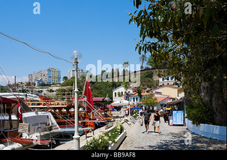 Harbour in Kaleici (the Old Town), Antalya, Mediterranean Coast, Turkey Stock Photo