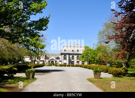 Belcourt Castle mansion in historic Newport Rhode Island on Bellevue Avenue Stock Photo