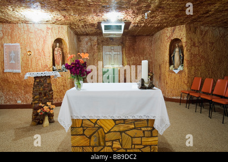 St Peter and Paul Catholic Church.  Coober Pedy, South Australia, AUSTRALIA Stock Photo