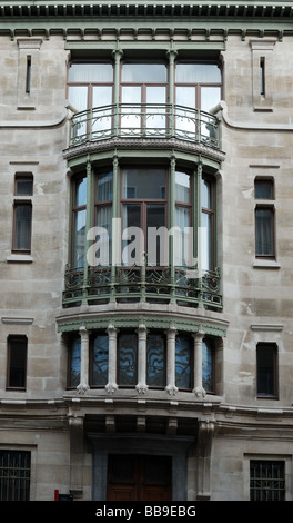 The Hotel Tassel in Brussels built in Art Nouveau style by Victor Horta. Stock Photo