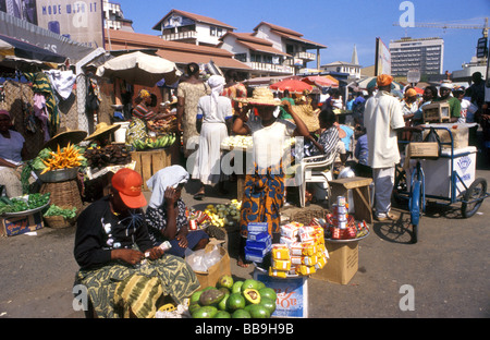 Street vendors in central Accra, Ghana c.1958 Stock Photo - Alamy