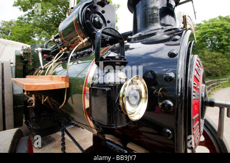 The Pride of Freystrop Vintage Steam Engine. Red wheels. Horizontal 95721 Morgan Stock Photo