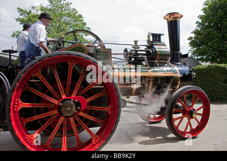 The Pride of Freystrop Vintage Steam Engine. Red wheels. Horizontal 95743 Morgan Stock Photo