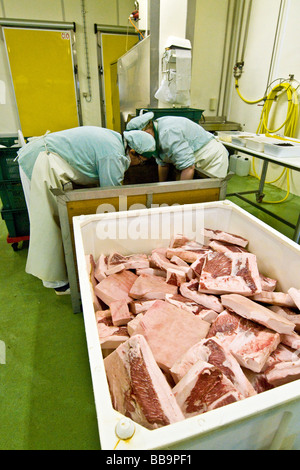 Lard Processing The processing of lard of Arnad Province of Aosta Italy Stock Photo - Alamy