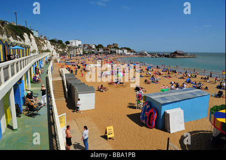 thanet, Broadstairs beach marina seafront sea uk Stock Photo