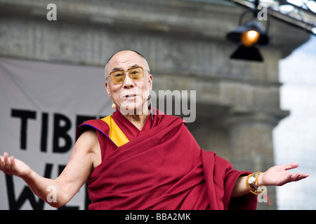 Dalai Lama, Tibet Solidarity Rally, May 2008, Berlin, Germany, Europe Stock Photo