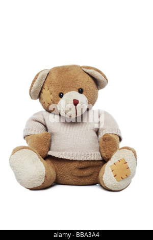 Teddy bear isolated over white Stock Photo