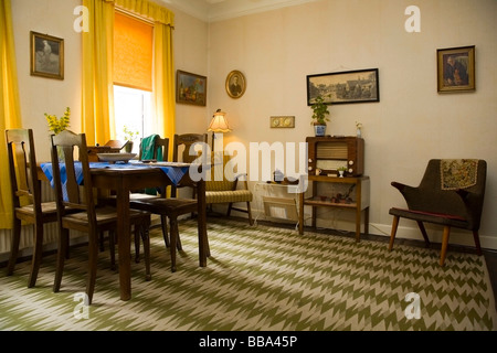 Old sitting room interior from the 1960s, Denmark, Europe Stock Photo