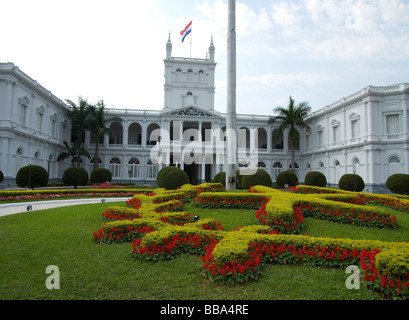 Paraguay.Asunción city.Palace of Government (López Palace) 1857-1867.Main façade. Stock Photo
