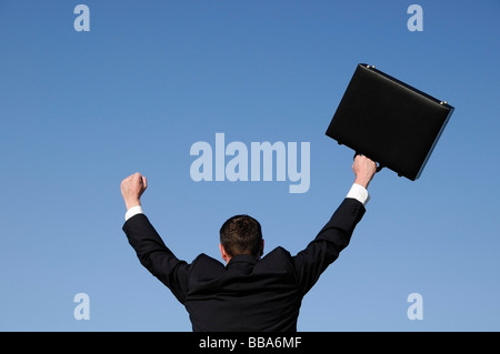Businessman Celebrating Stock Photo