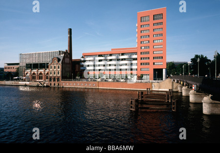 May 17, 2009 - Radialsystem V and Hotel Ibis (Accor) at Schillingbrücke in the German capital of Berlin. Stock Photo