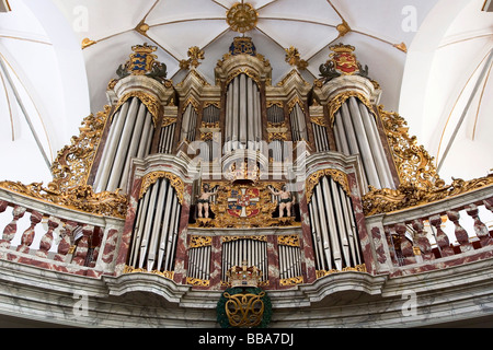 The organ in the Church of Trinitatis in Copenhagen, Denmark, Europe Stock Photo