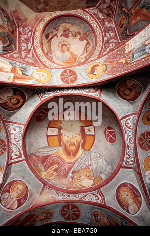 The superb frescoes of Göreme Open Air Museum in Cappadocia, one of the most famous sites in central Turkey. Stock Photo