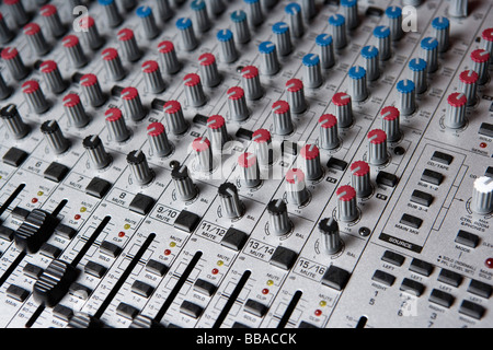 A sound mixer Stock Photo
