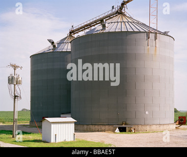 Water storage tanks Stock Photo