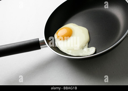 fried egg in a frying pan Stock Photo - Alamy